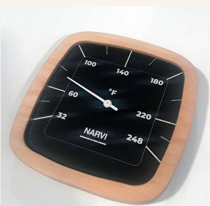 Narvi Black Thermometer - Fahrenheit