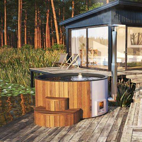 Saunalife Scandinavian Premium Wood-Fired Hot Tub