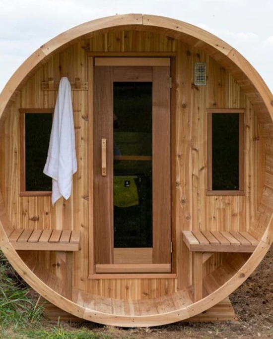 Dundalk Barrel Sauna 6' - Knotty Western Red Cedar — photo 6