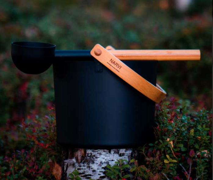 Bucket & Ladle - Black Aluminum